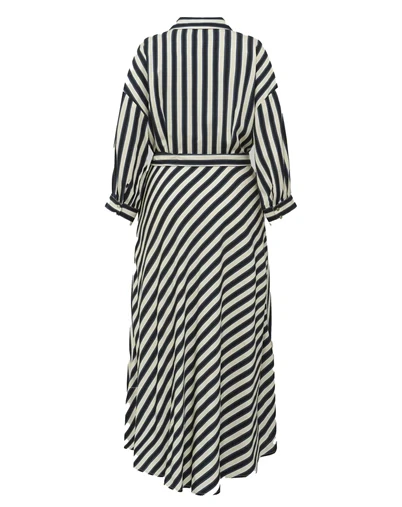 Gossia - PiperGO Kjole - Navy Creme Stripes 